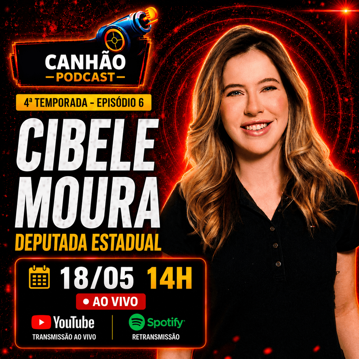 Deputada Cibele Moura retorna ao Canhão Podcast para debater política e projetos em Alagoas